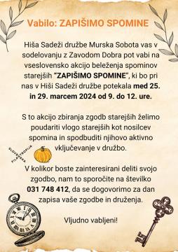 Zgodbe - Hiša sadeži družbe